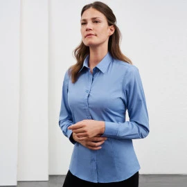 Daiber Ladies Shirt Long Sleeve Poplin - JN677 