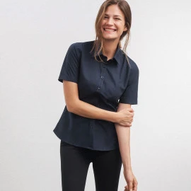 Daiber Ladies Shirt Short Sleeve Poplin - JN679 