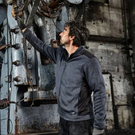 Daiber Men's Knitted Workwear Fleece Jacket - JN862 