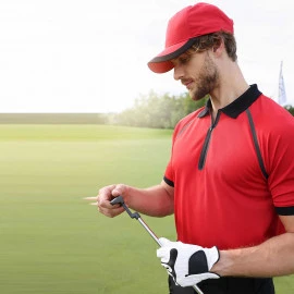 Daiber Men's Zip-Polo - JN1308 