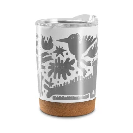  Edelstahlbecher mit Kork 