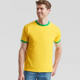 Fruit of the Loom Valueweight Ringer T - 61-168-0 