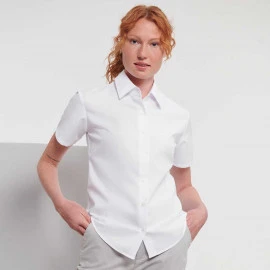 Russell Athletic Ladies Short Sleeve Oxford Shirt - R-933F-0