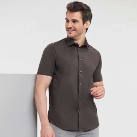 Russell Athletic Men's Short Sleeve Fitted Stretch Shirt - R-947M-0 