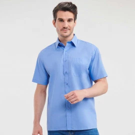 Russell Athletic Men's Short Sleeve Polycotton Poplin Shirt - R-935M-0