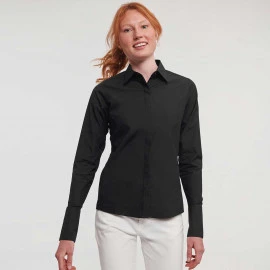 Russell Ladies Long Sleeve Fitted Ultimate Stretch Shirt - R-960F-0 