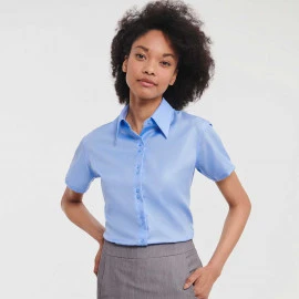 Russell Ladies Short Sleeve Tailored Ultimate Non-Iron Shirt - R-957F-0 