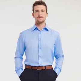 Russell Men's Long Sleeve Tailored Ultimate Non-Iron Shirt - R-958M-0