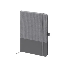 Stamina Notizbuch SULY aus Kord und PU-Leder 