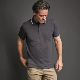 Tee Jays Luxury Stripe Stretch Polo - 1407 