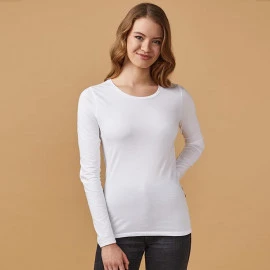 X.O by Promodoro Women Long Sleeve Roundneck T - 1565