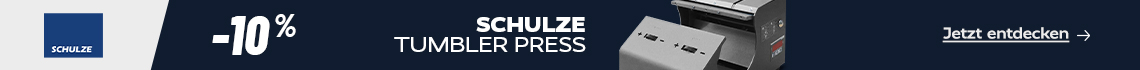 Schulze Tumbler Press – 10 %. Jetzt entdecken.