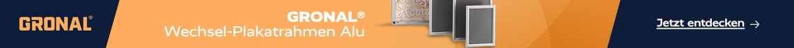 GRONAL® Wechsel-Plakatrahmen Alu