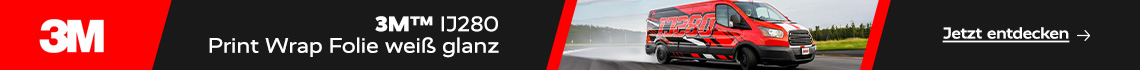 3M™ IJ280 Print Wrap Folie weiß glanz