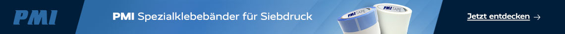 PMI Spezialklebebänder für Siebdruck