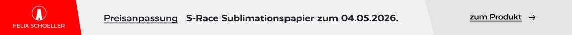 Preisanpassung S-Race Sublimationspapier zum 4.5.2026